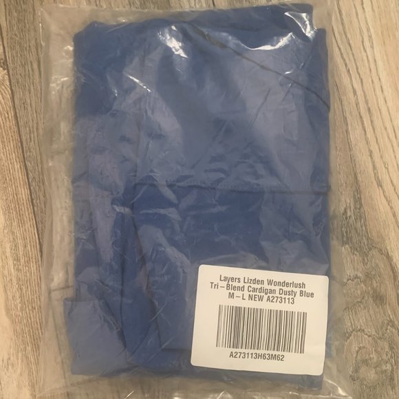 NWT LAYERS LIZDEN WONDERLUSH TRIBLEND CARDIGAN M/L - Picture 10 of 11